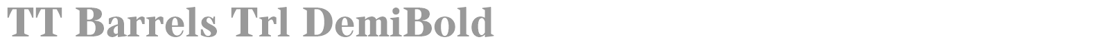 TT Barrels font preview